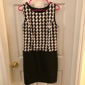 Houndstooth mini dress